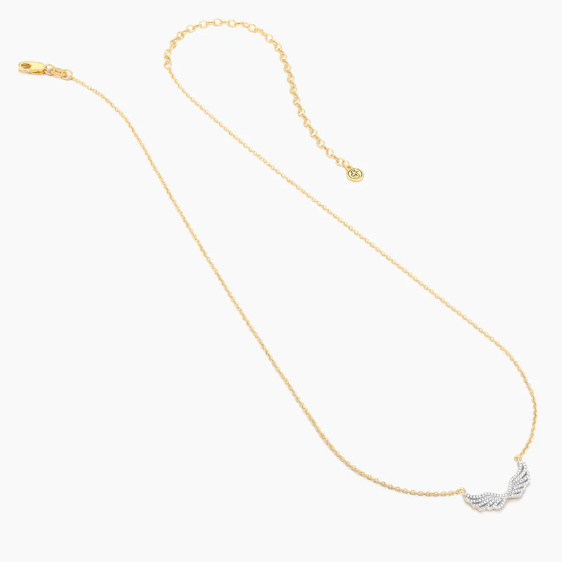 Wing It Gold Pendant Necklace