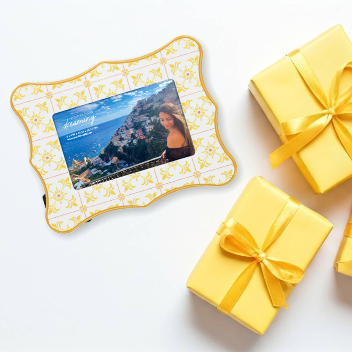 Yellow Pattern Frame