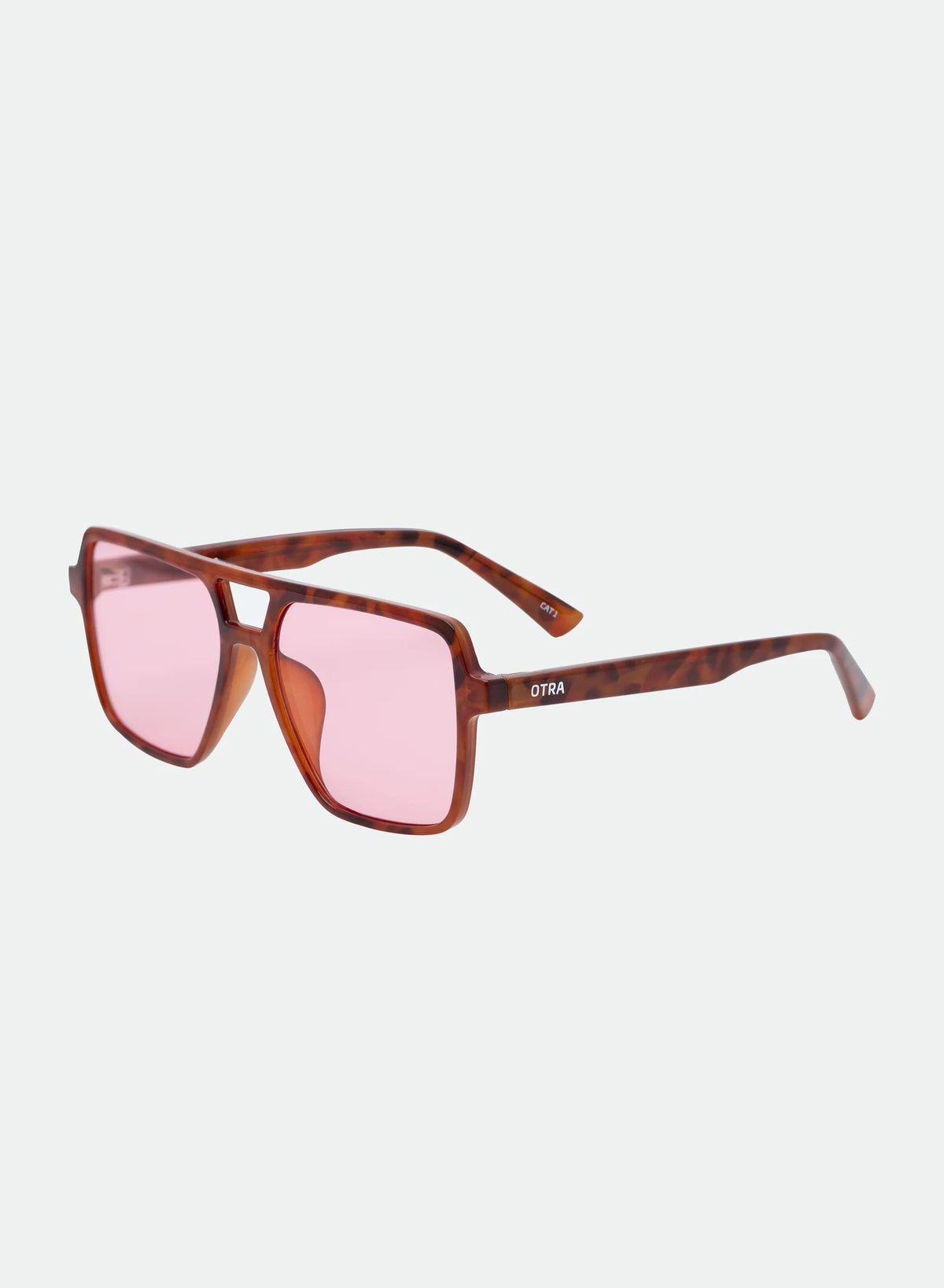 Zoya Orange Tort-Pink Sunglasses