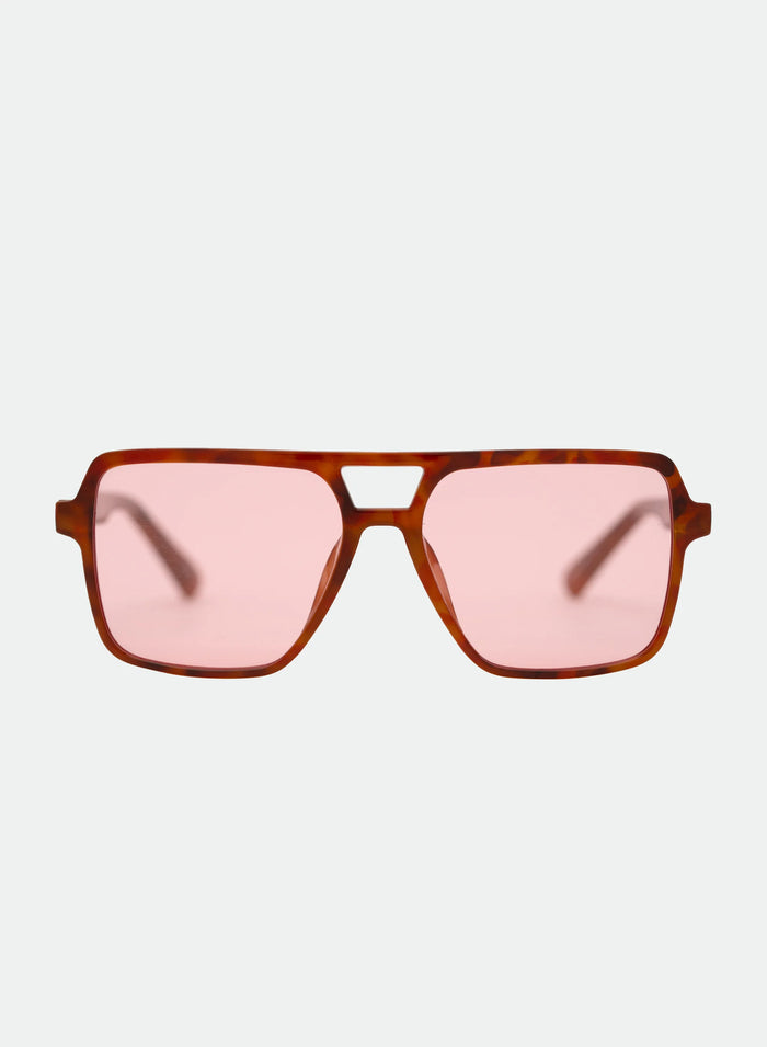 Zoya Orange Tort-Pink Sunglasses