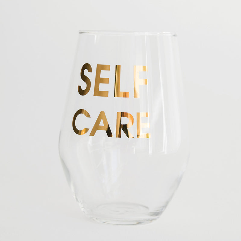 Self Care Wine Glass