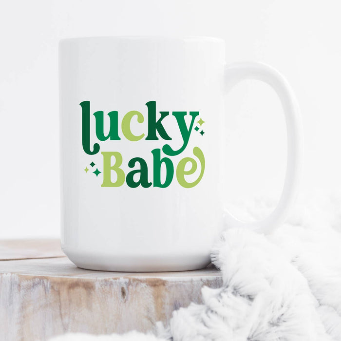 Lucky Babe Mug, St Patrick's Day Gift For Her, St Patty