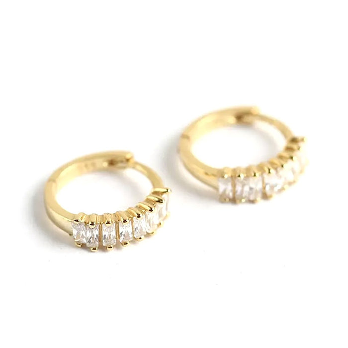 Esther Diamond Huggie Earrings